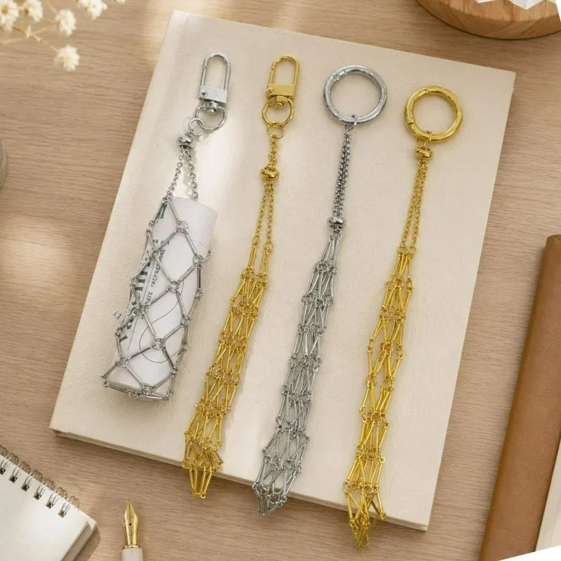 ポータブルメッシュメタルネットバッグ女性用ユニバーサル軽量ゴ - Mesh Strap Metal のレビューと価格