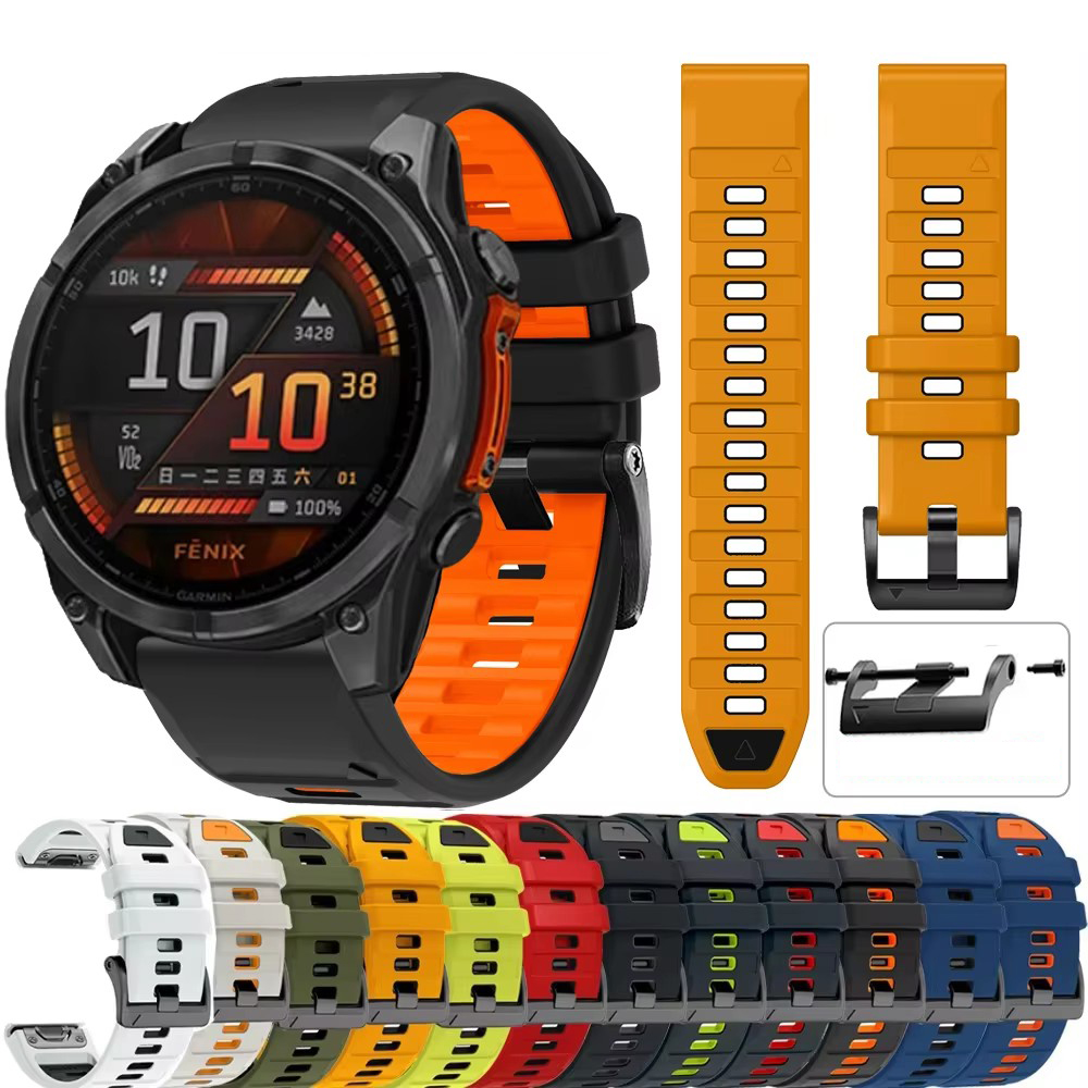 QuickFit 26mm 22mm シリコン製腕時計バンド - Silicone Watch Band 22Mm のレビューと価格