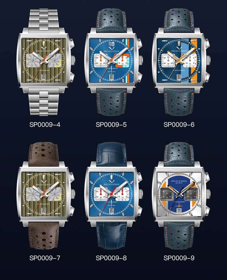 Specht&Sohne 新着日本 VK64 クロノグラフメ - Leather Watch Band Men のレビューと価格